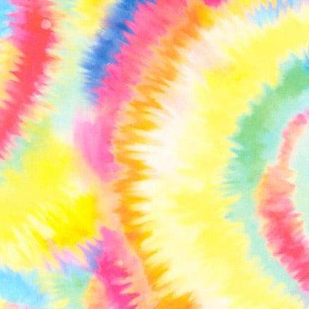 Whimsy Wonderland Rainbow Tie Dye Swirl Fabric