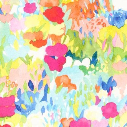 Whimsy Wonderland Rainbow Wild Flower Party Landscape Fabric