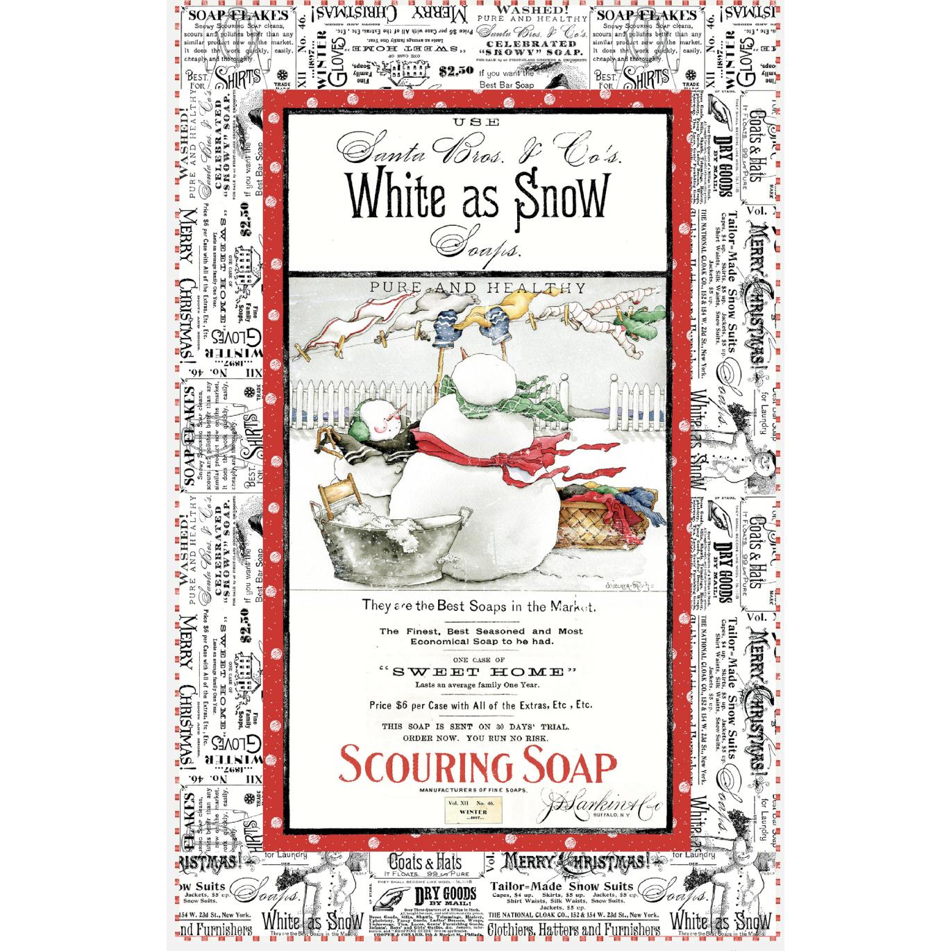 White As Snow Panel Quilt Pattern- Digital Download