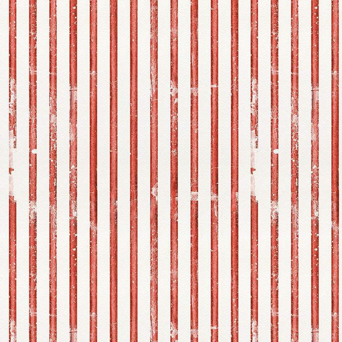 White As Snow Red Stripe Scarf Fabric-Riley Blake Fabrics-My Favorite Quilt Store