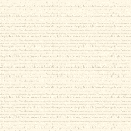 White Christmas Cream Song Fabric