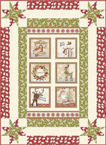 White Christmas Daring Spirit Quilt Kit-Benartex Fabrics-My Favorite Quilt Store