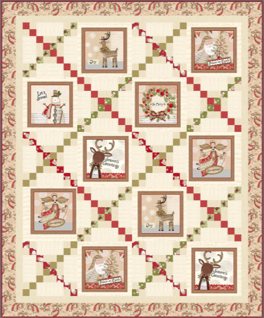 White Christmas White Winter Quilt Kit-Benartex Fabrics-My Favorite Quilt Store