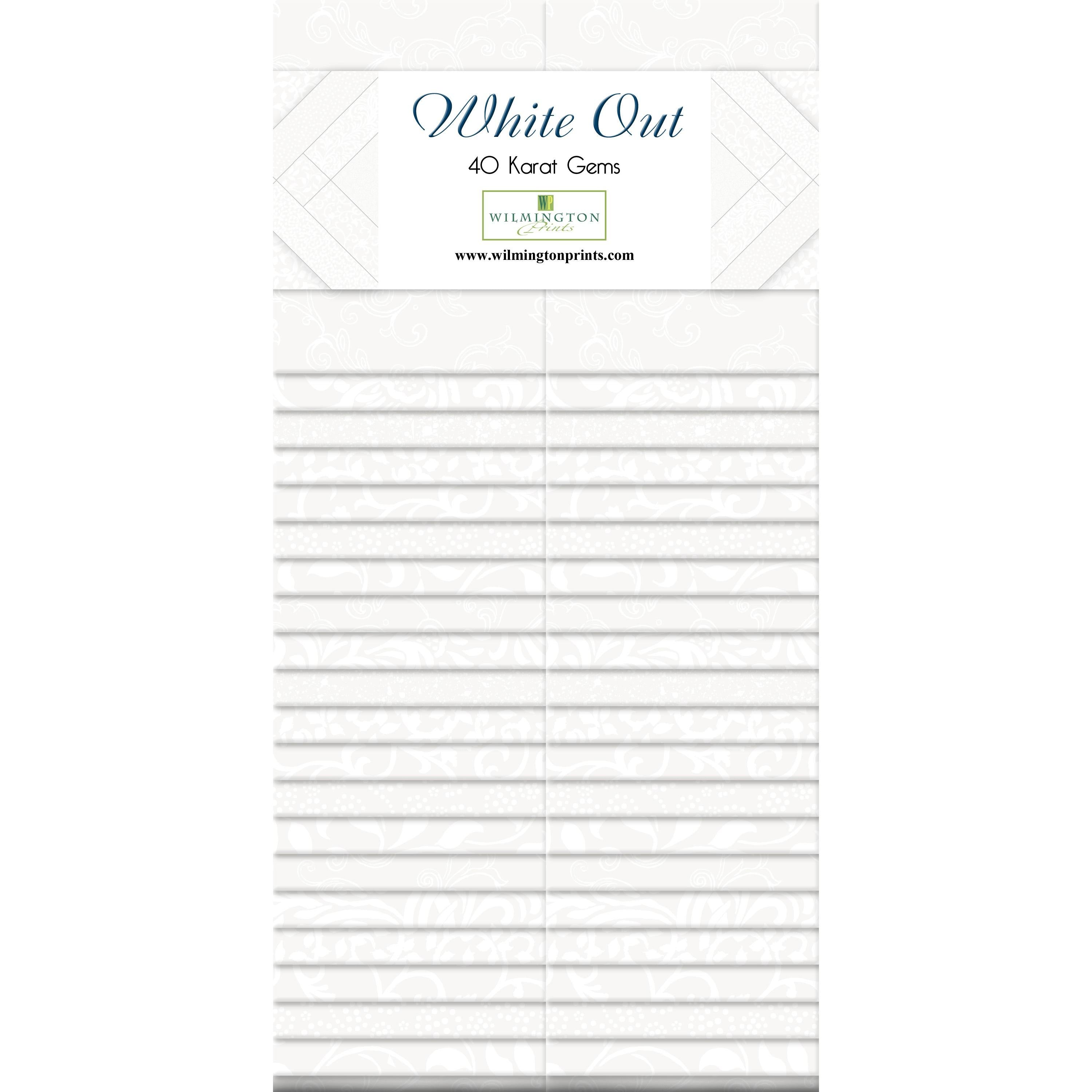 White Out 2-1/2in Strips-Wilmington Prints-My Favorite Quilt Store