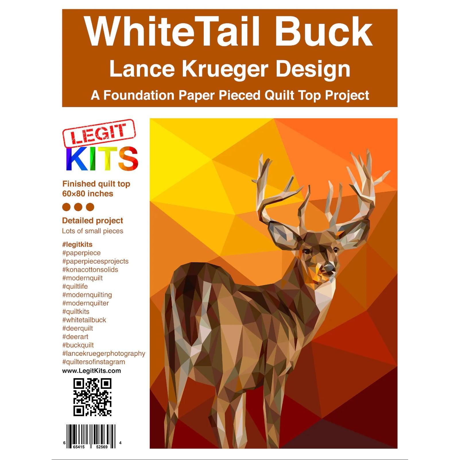 White Tail Buck Pattern-Legit Kits-My Favorite Quilt Store