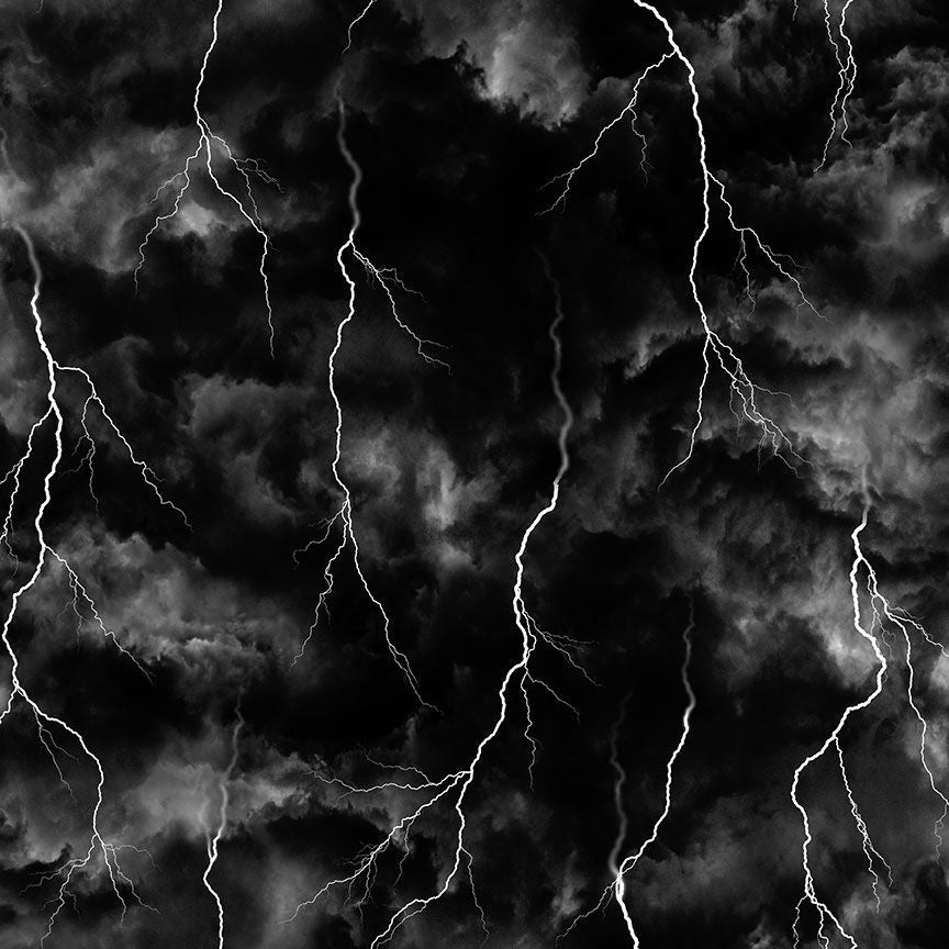 Wicked Night Lightning Storm Fabric