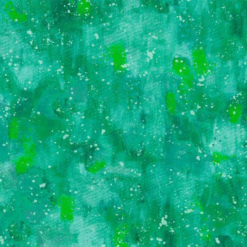 Wild At Heart Green Cosmic Dot Fabric