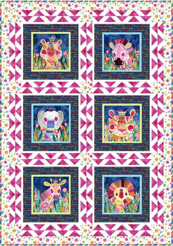 Wild At Heart Pink Quilt Kit-P & B Textiles-My Favorite Quilt Store