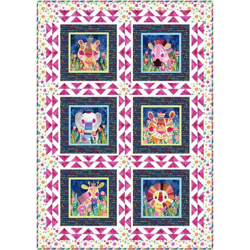 Wild At Heart Pink Quilt Kit-P & B Textiles-My Favorite Quilt Store