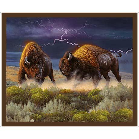 Wild Bison Blue Bison 36" Panel