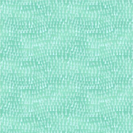 Wild North Aqua Triangle Tops Fabric-Windham Fabrics-My Favorite Quilt Store