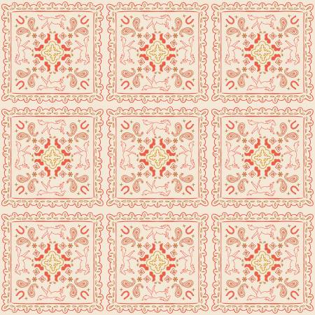 Wild Rose Cream Bandanas Fabric-Riley Blake Fabrics-My Favorite Quilt Store