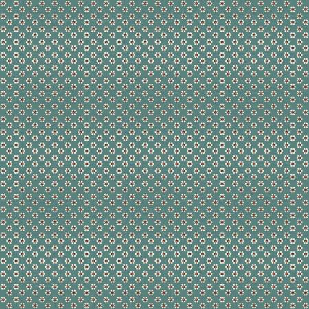 Wild Rose Teal Tiny Flowers Fabric – End of Bolt – 20″ × 44/45″