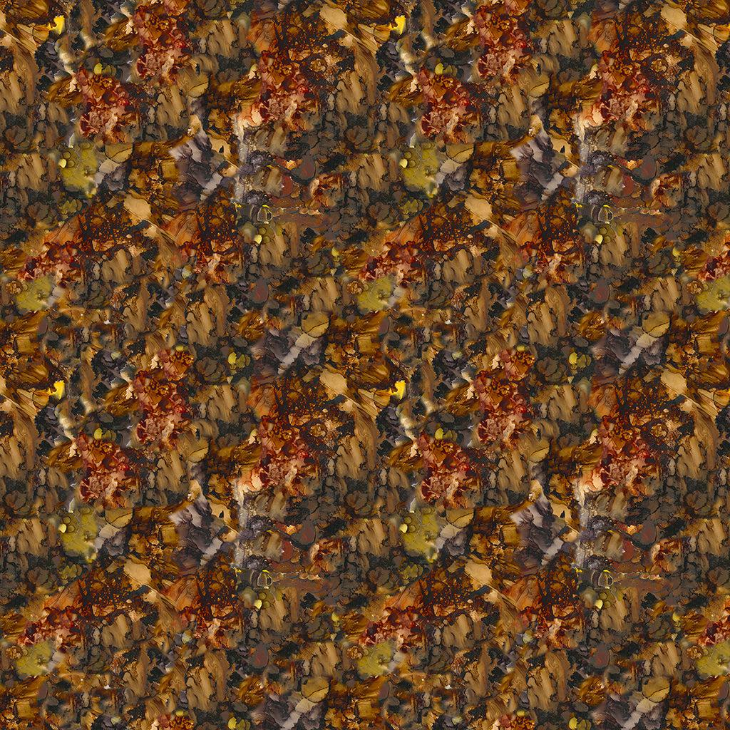 Wild Wonder Dark Caramel Stones Digital Fabric-Clothworks-My Favorite Quilt Store