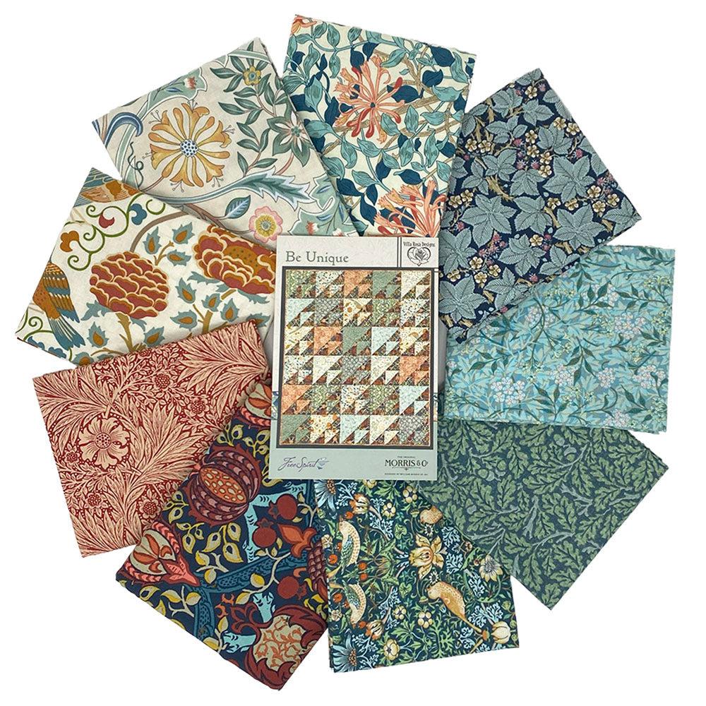 William Morris Be Unique Quilt Kit-Free Spirit Fabrics-My Favorite Quilt Store