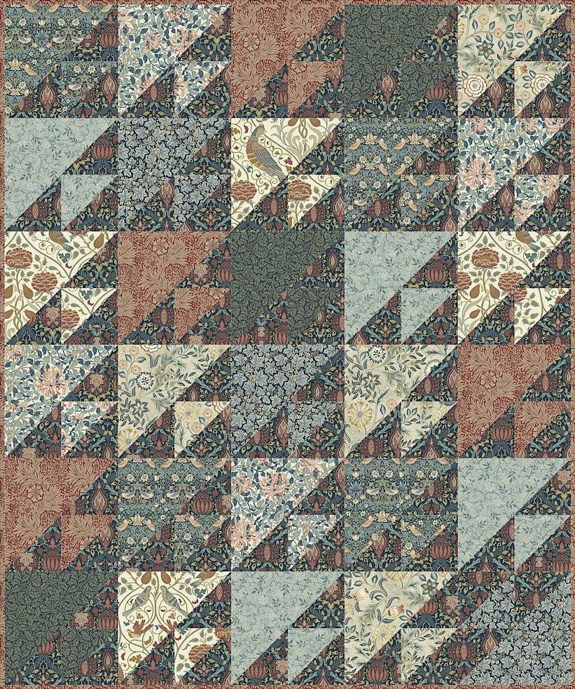 William Morris Be Unique Quilt Kit-Free Spirit Fabrics-My Favorite Quilt Store