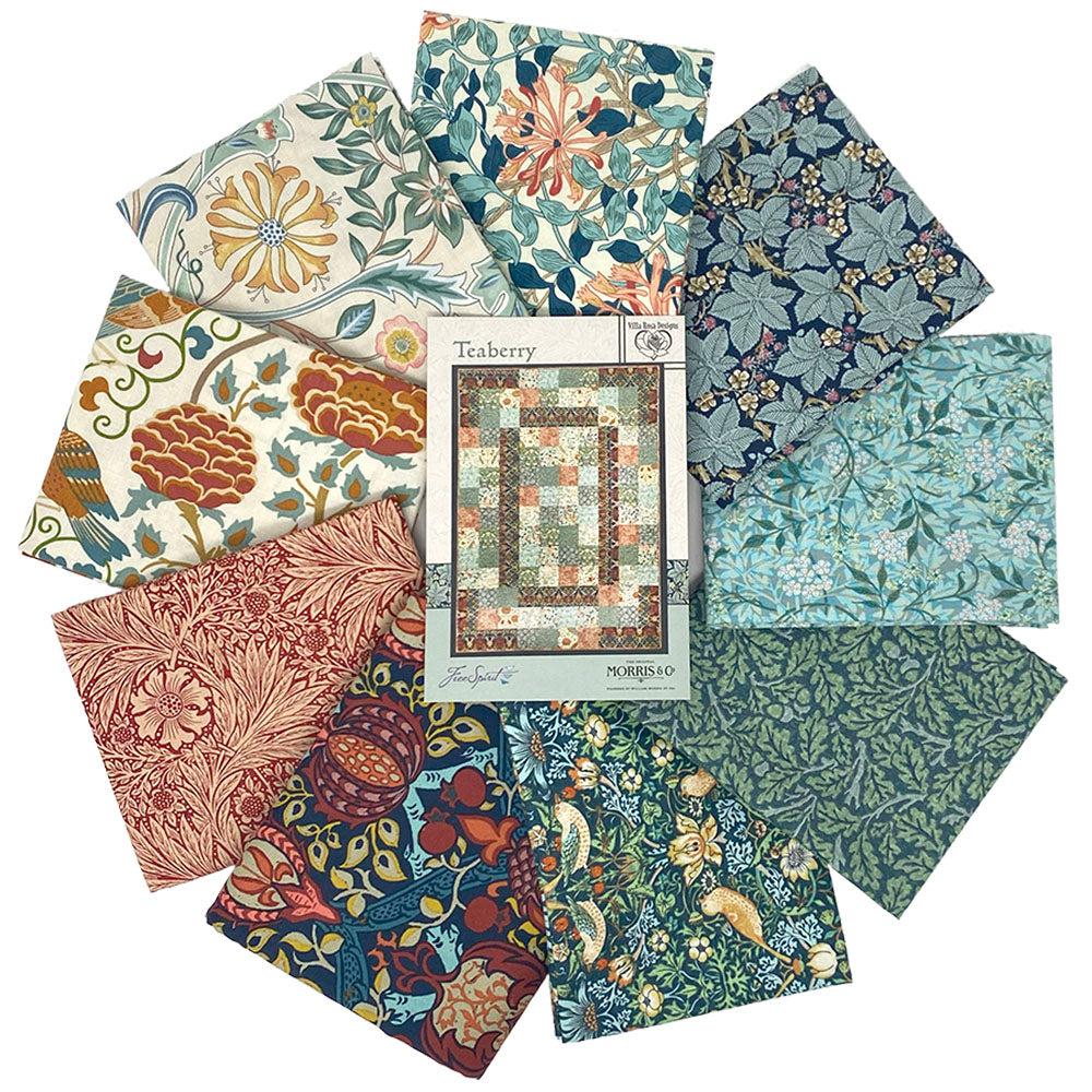 William Morris Teaberry Quilt Kit-Free Spirit Fabrics-My Favorite Quilt Store
