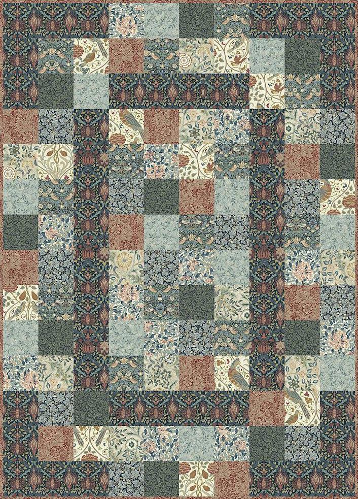 William Morris Teaberry Quilt Kit-Free Spirit Fabrics-My Favorite Quilt Store
