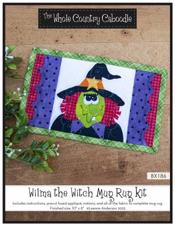 Wilma the Witch Mug Rug Kit-The Whole Country Caboodle-My Favorite Quilt Store