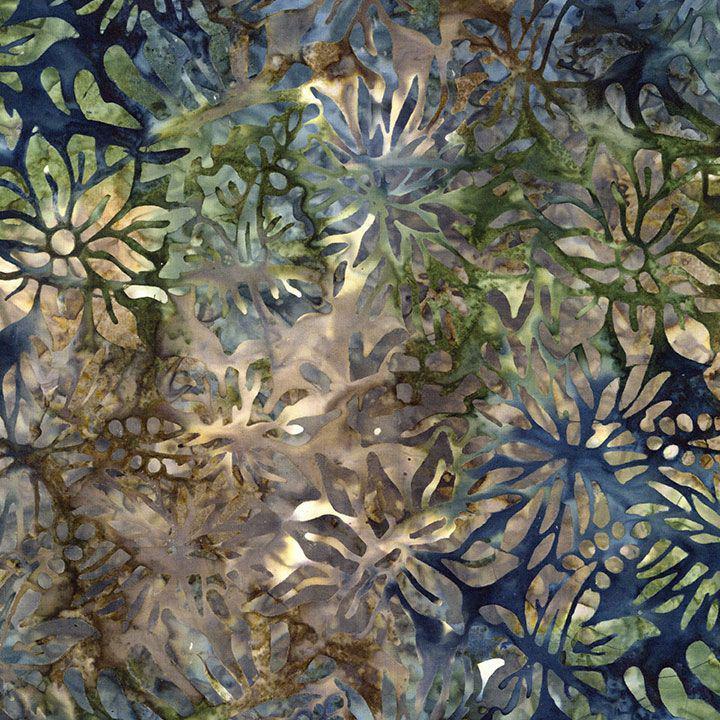 Windsong Spruce Lush Garden Batik Fabric