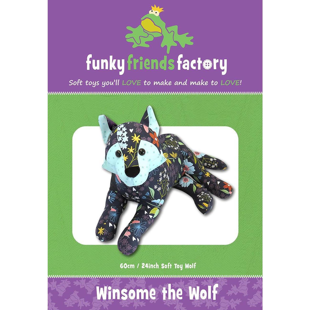 Winsome Wolf Funky Friends Factory Pattern-Funky Friends Factory-My Favorite Quilt Store