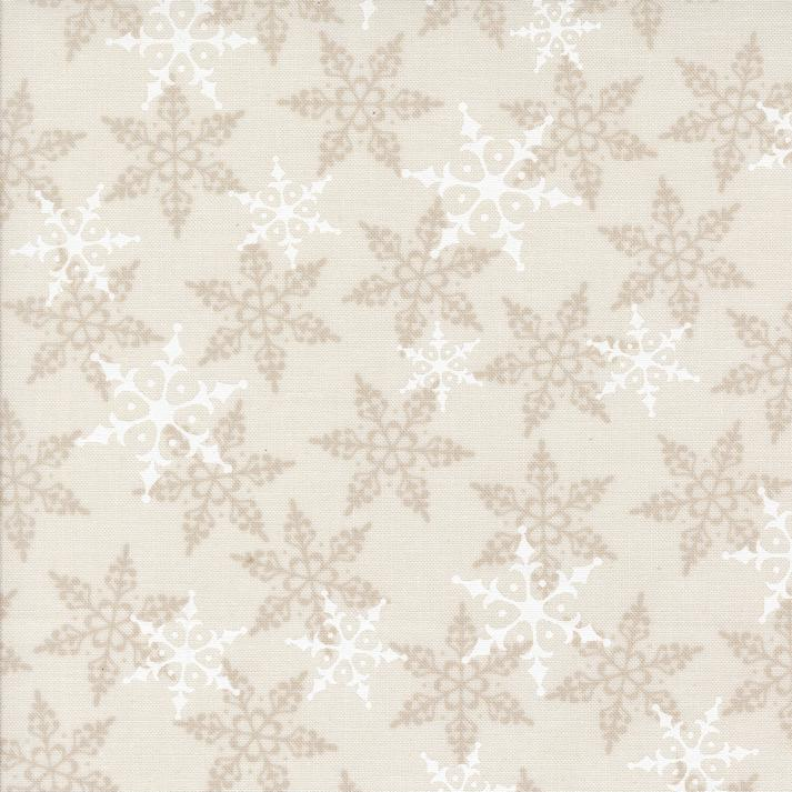 Winter Friends Snowy White Falling Snowflake Fabric