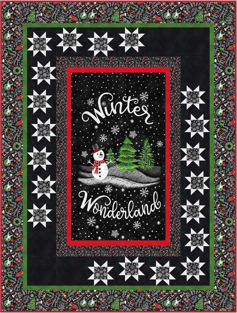 Winter Wonderland Easy Star Quilt Kit-Timeless Treasures-My Favorite Quilt Store