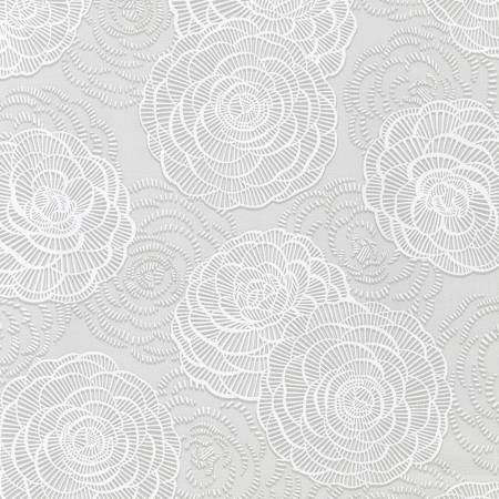 Wishwell: Alabaster Cloud Flowers Fabric