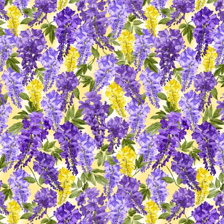 Wisteria Lane Jewel Wisteria Fabric-Michael Miller Fabrics-My Favorite Quilt Store