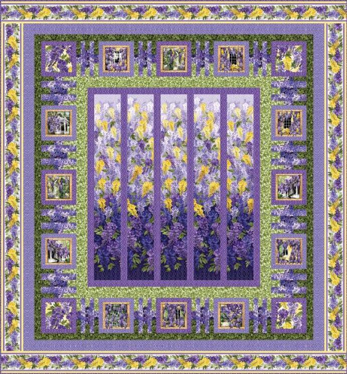 Wisteria Lane Quilt Kit-Michael Miller Fabrics-My Favorite Quilt Store