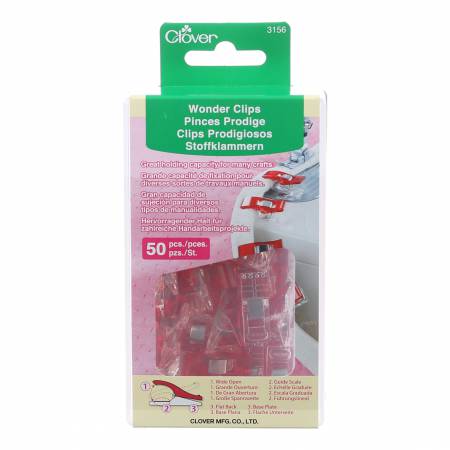 Wonder Clips 50ct.-Clover-My Favorite Quilt Store