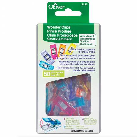 Wonder Clips Assorted Colors 50ct.-Clover-My Favorite Quilt Store