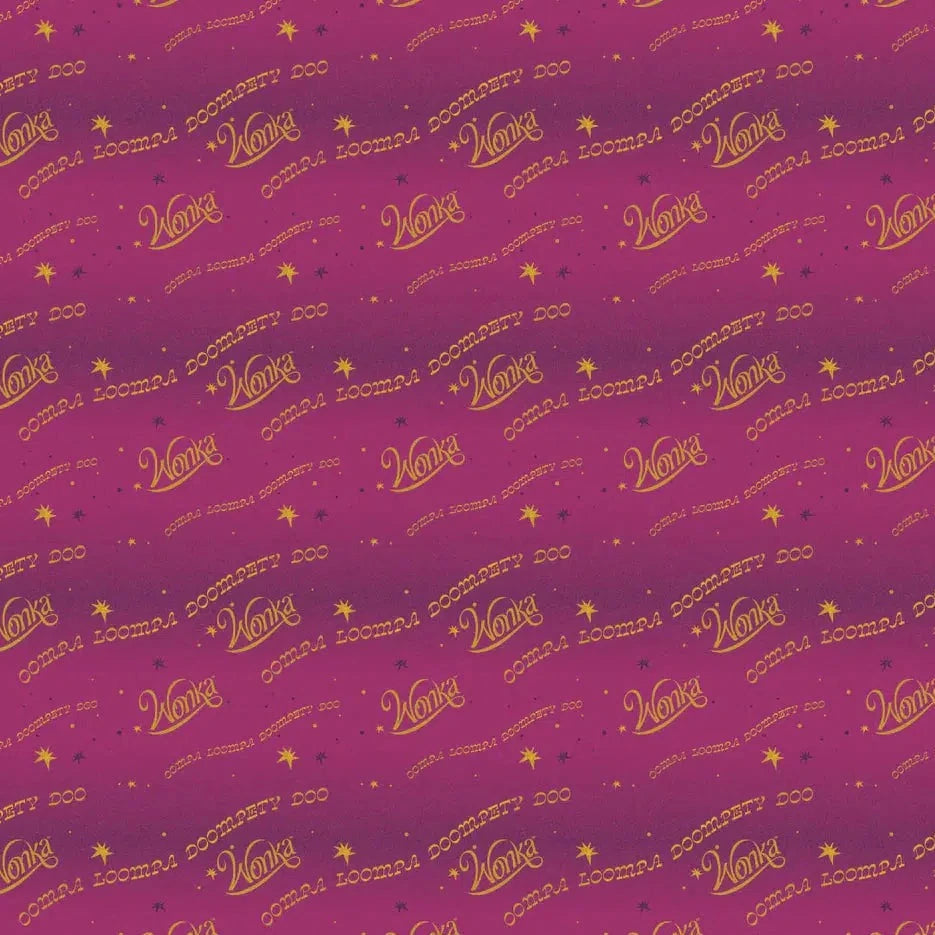 Wonka The Movie Multi Wonka Script Fabric-Camelot Fabrics-My Favorite Quilt Store