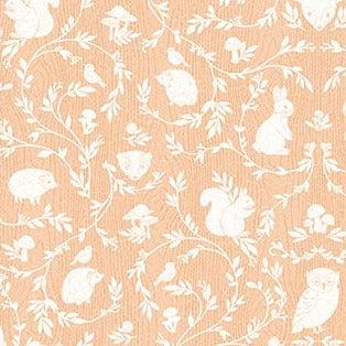 Woodland Adventures Creamsicle Damask Animal Fabric-Northcott Fabrics-My Favorite Quilt Store