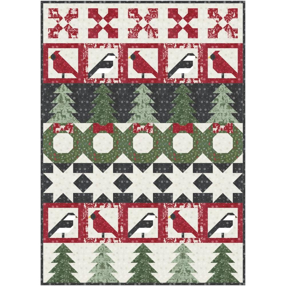 Woodland Winter Woodland Birds Quilt Kit