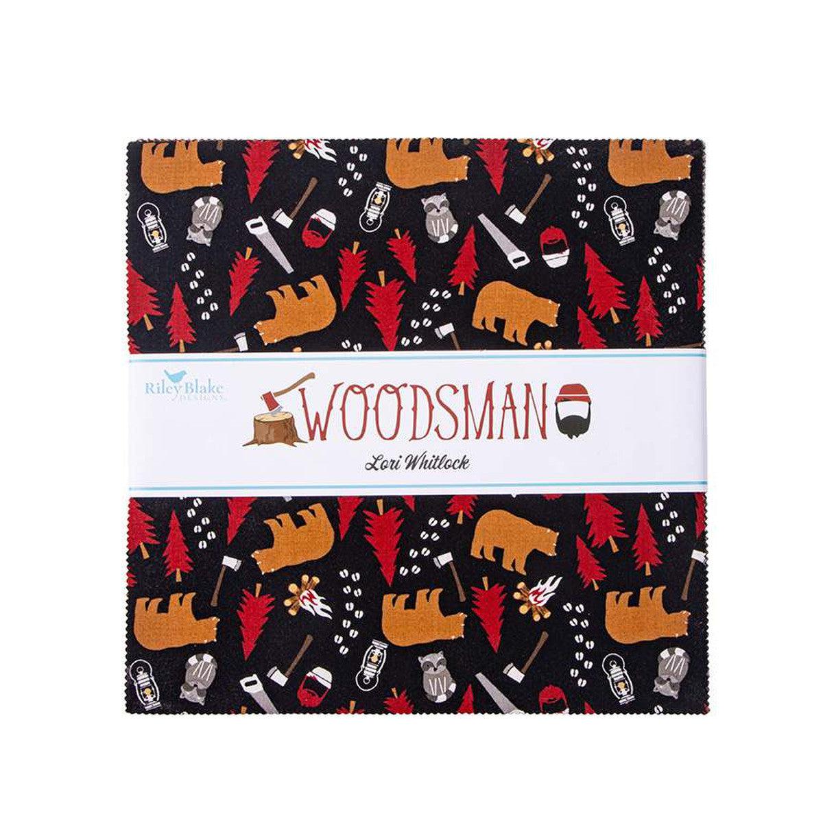 Woodsman 10" Layer Cake-Riley Blake Fabrics-My Favorite Quilt Store