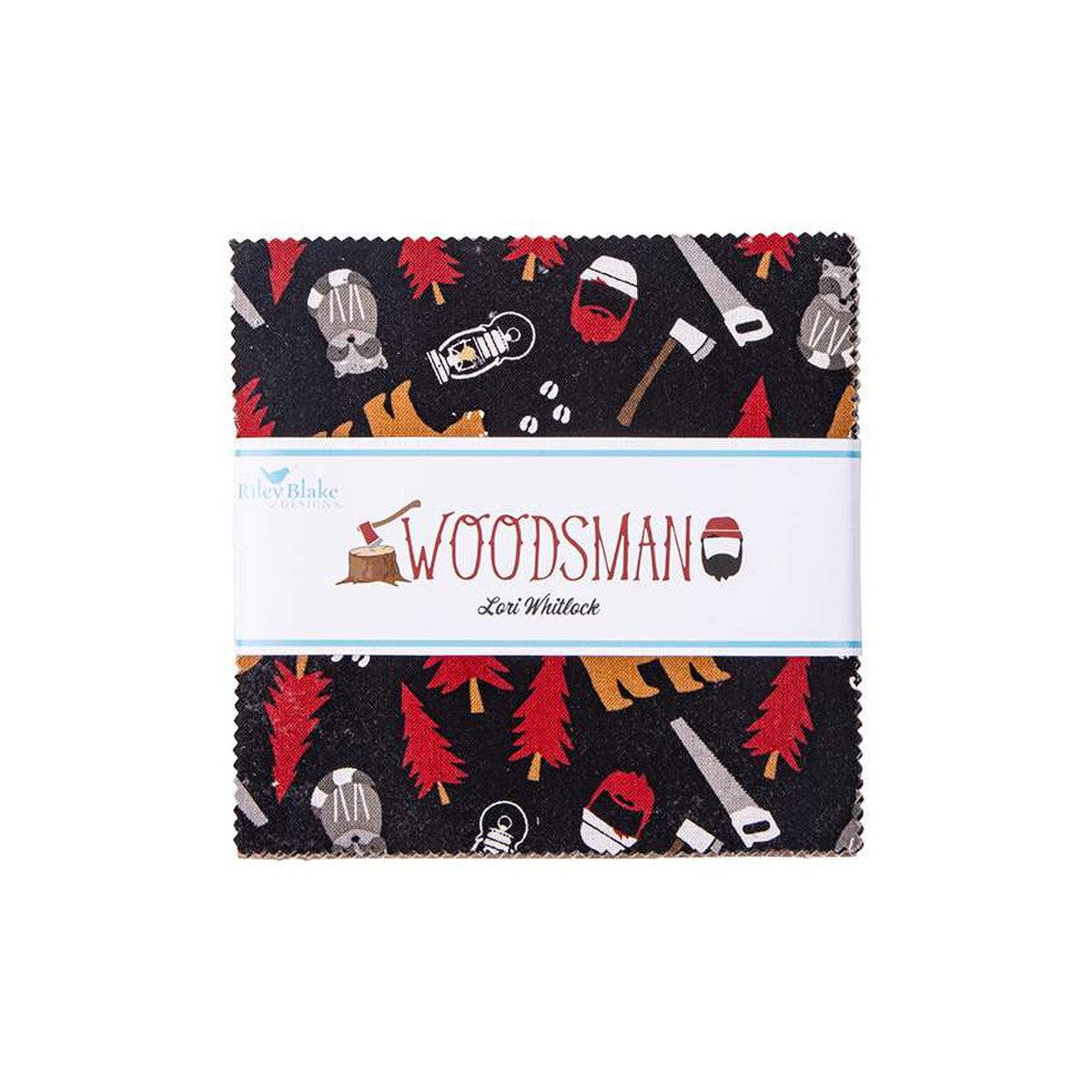 Woodsman 5" Charm Pack-Riley Blake Fabrics-My Favorite Quilt Store