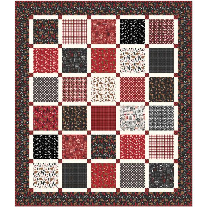 Woodsman All Squared Up Quilt Kit