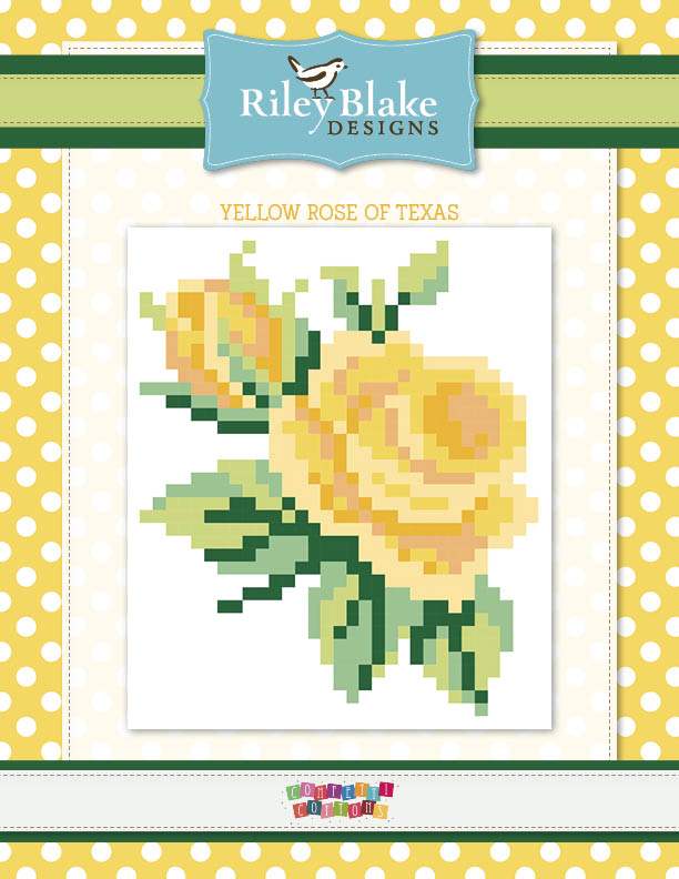Yellow Rose of Texas Pixelated Quilt Pattern - Free Digital Download-Riley Blake Fabrics-My Favorite Quilt Store
