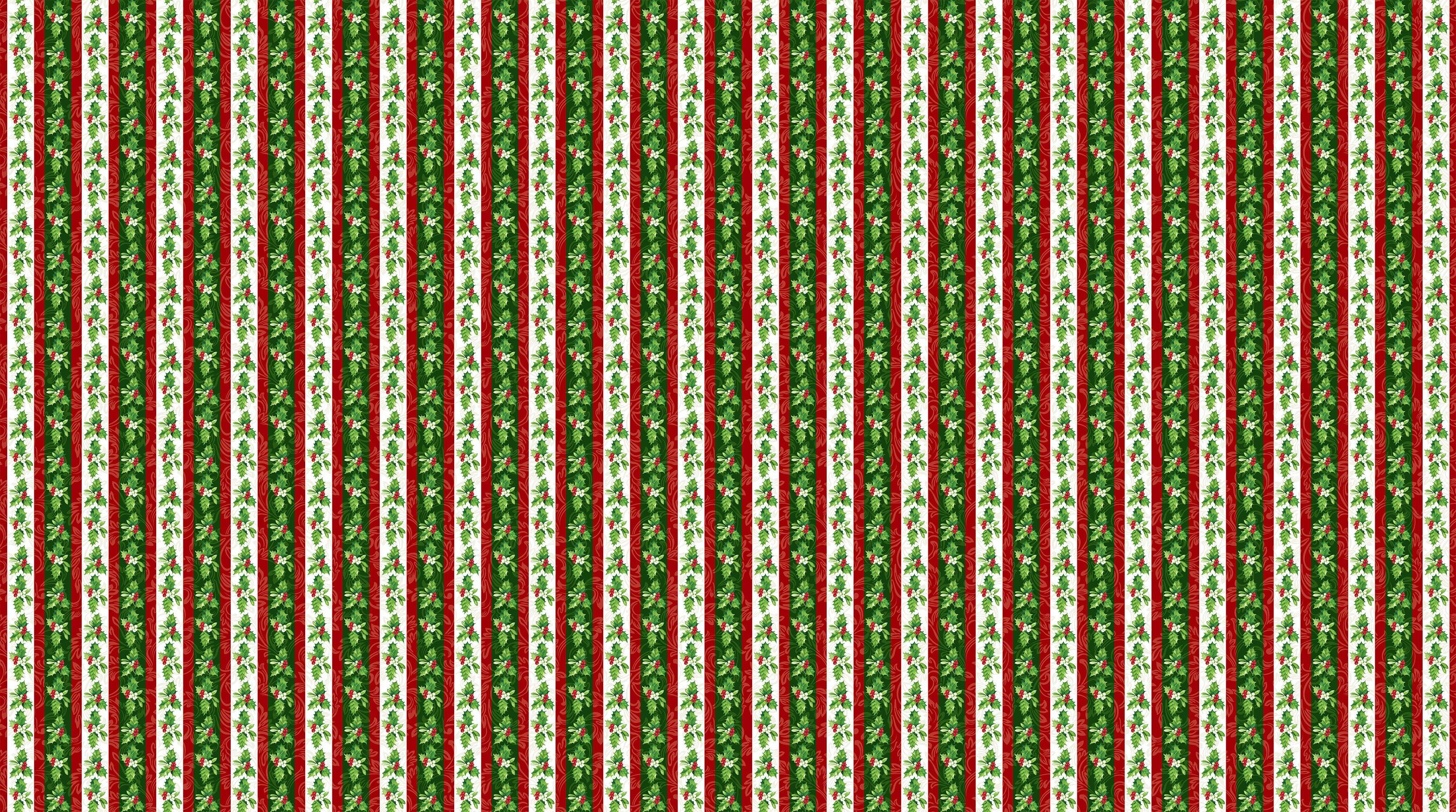 Yuletide Traditions Stripe White Multi Fabric-Northcott Fabrics-My Favorite Quilt Store