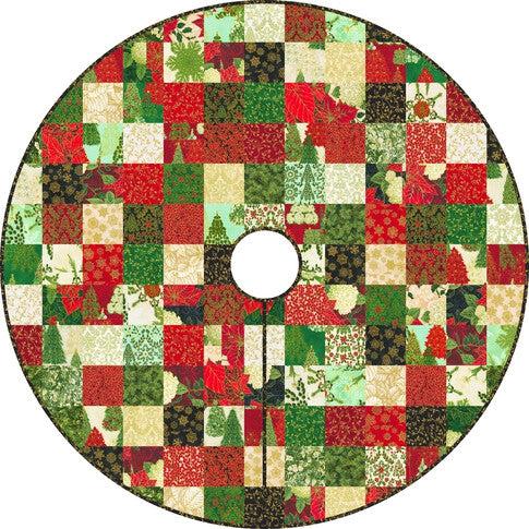 Yuletide Tree Skirt Pattern - Free Pattern Download-Robert Kaufman-My Favorite Quilt Store