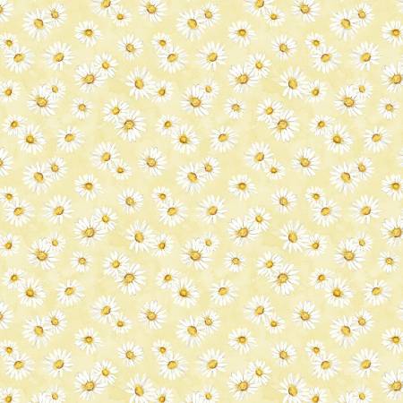 Zest For Life Yellow Daisy Toss Fabric