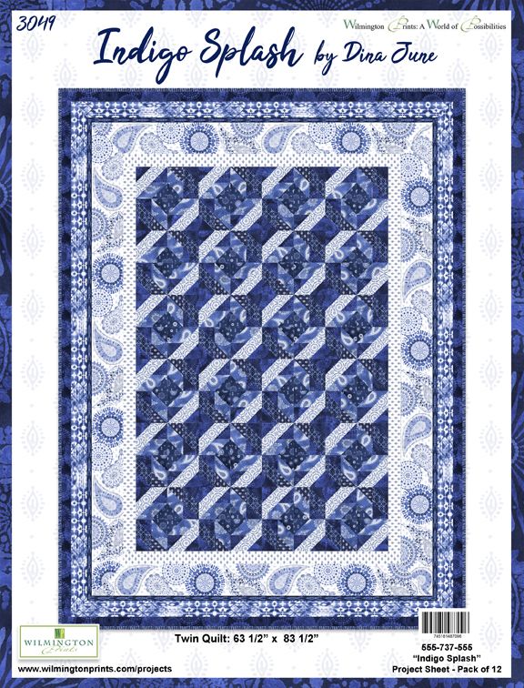 indigo Splash Quilt Pattern - Free Digital Download-Wilmington Prints-My Favorite Quilt Store