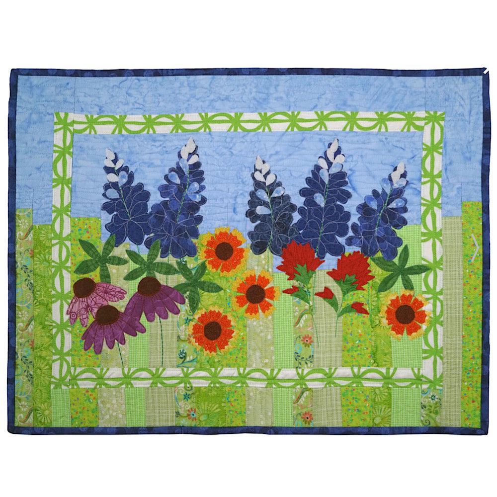 5 Bluebonnets, Sharing the Glory Quilt Pattern by Christy Andrews