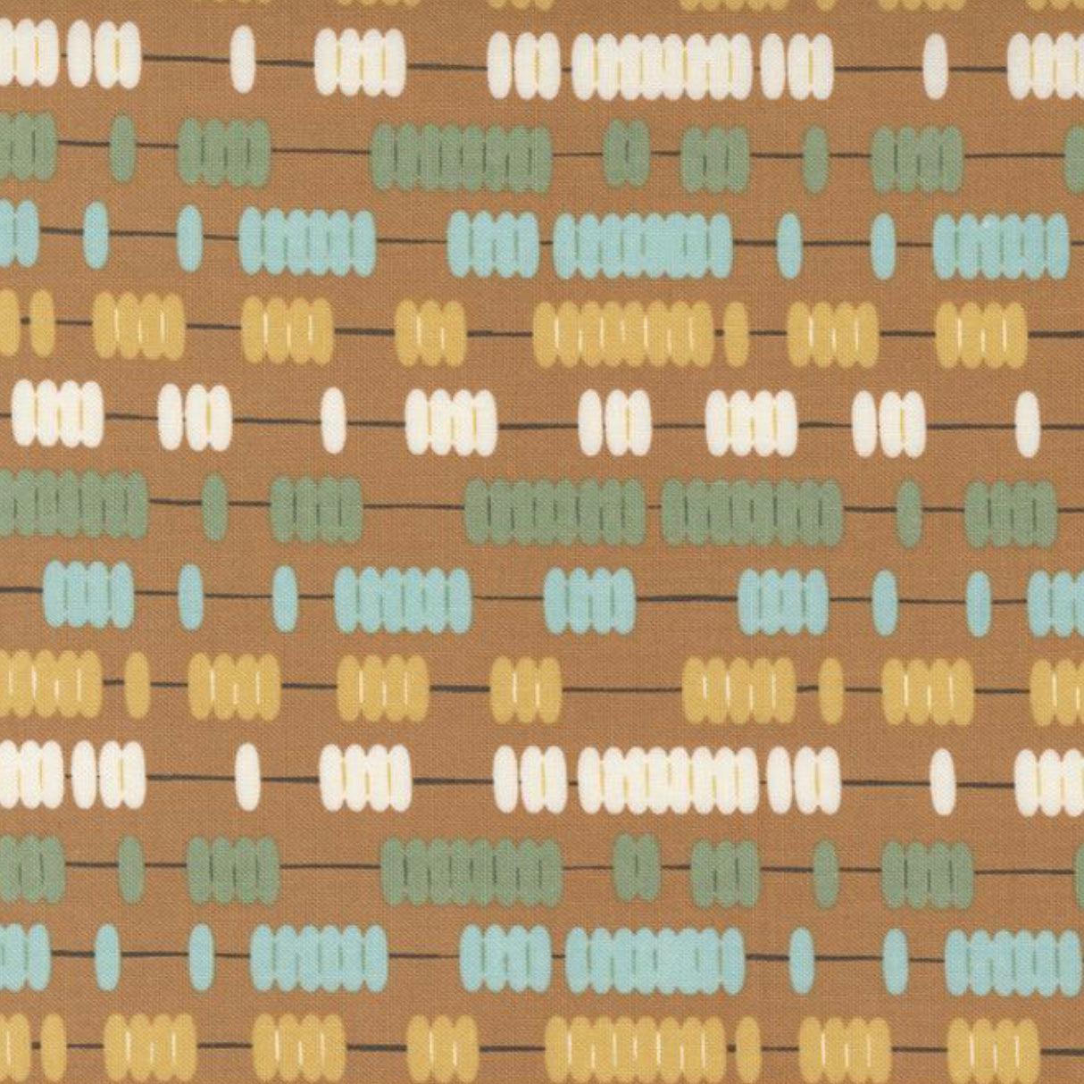 ABC XYZ Gold Abacus Fabric-Moda Fabrics-My Favorite Quilt Store