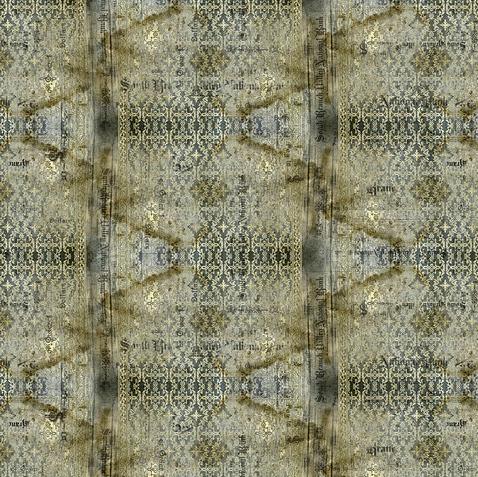 Abandoned Neutral Stained Damask Fabric-Free Spirit Fabrics-My Favorite Quilt Store