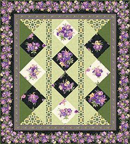Abundantly Iris Pattern-Benartex Fabrics-My Favorite Quilt Store