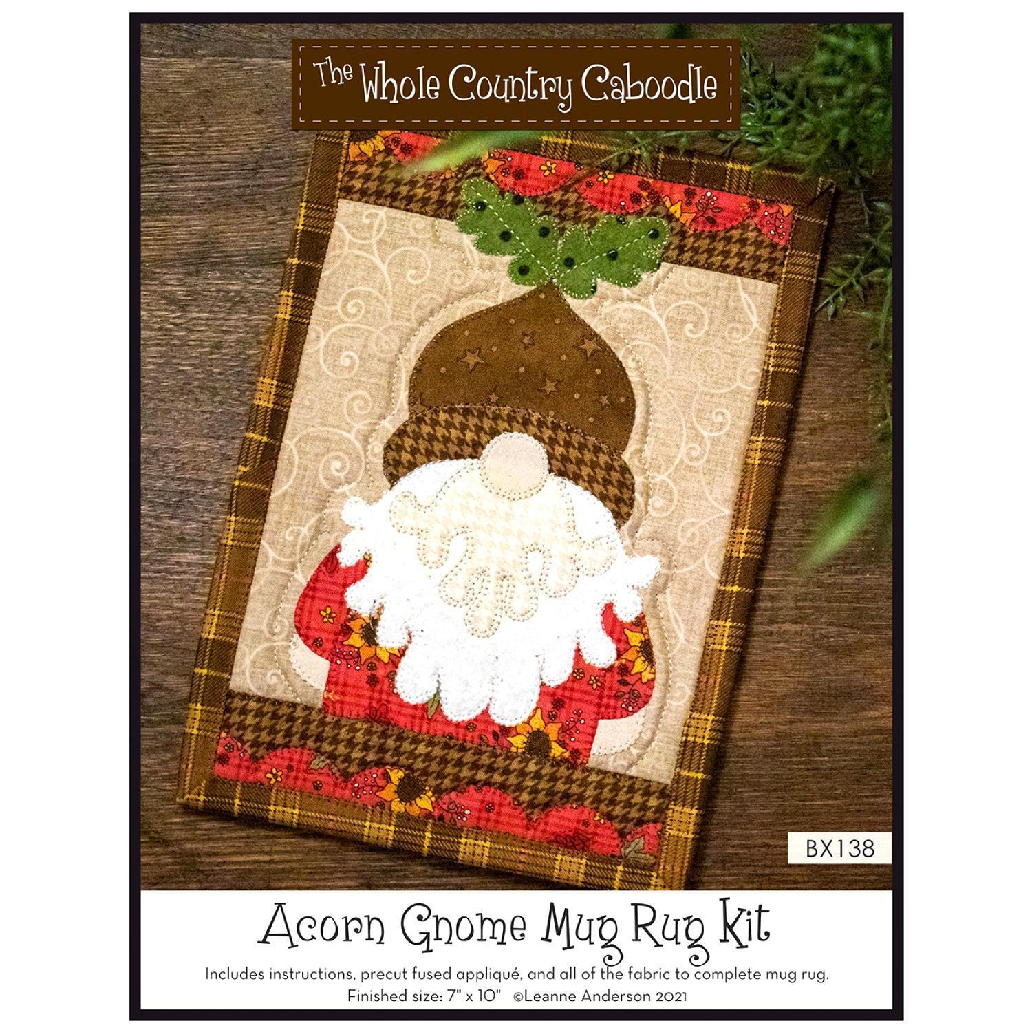 Acorn Gnome Mug Rug Kit-The Whole Country Caboodle-My Favorite Quilt Store