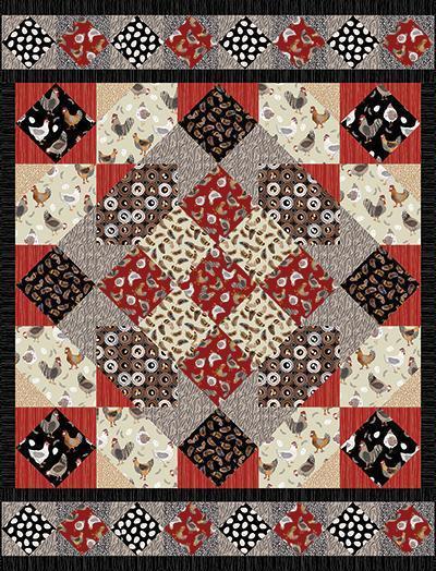 All Cooped Up Pattern-Benartex Fabrics-My Favorite Quilt Store