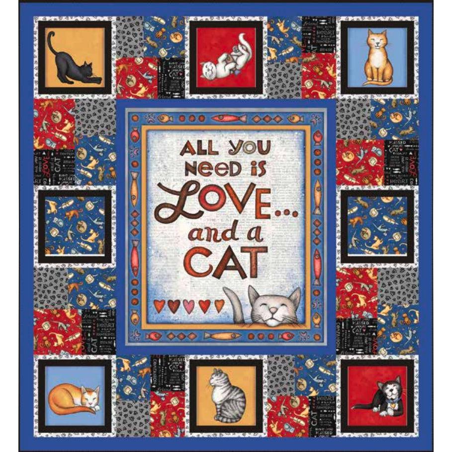 All you need is love Panel Quilt Pattern - Free Digital Download-Henry Glass Fabrics-My Favorite Quilt Store
